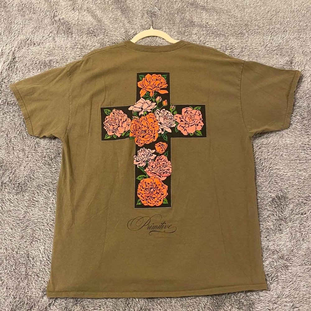 Brown Primative streetwear t-shirt